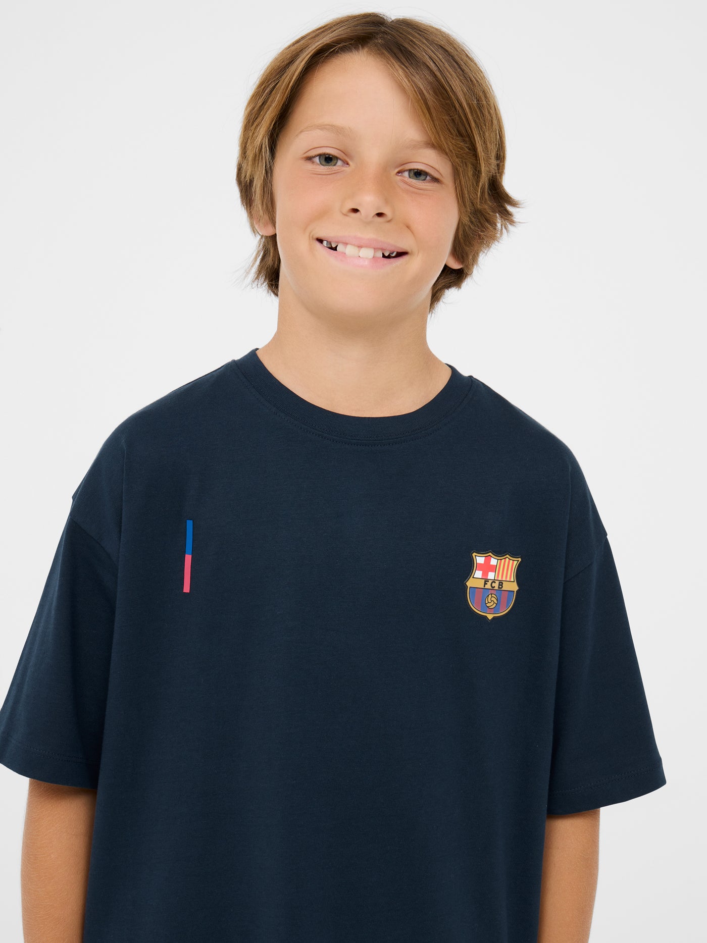 T-Shirt marine Barça - Junior