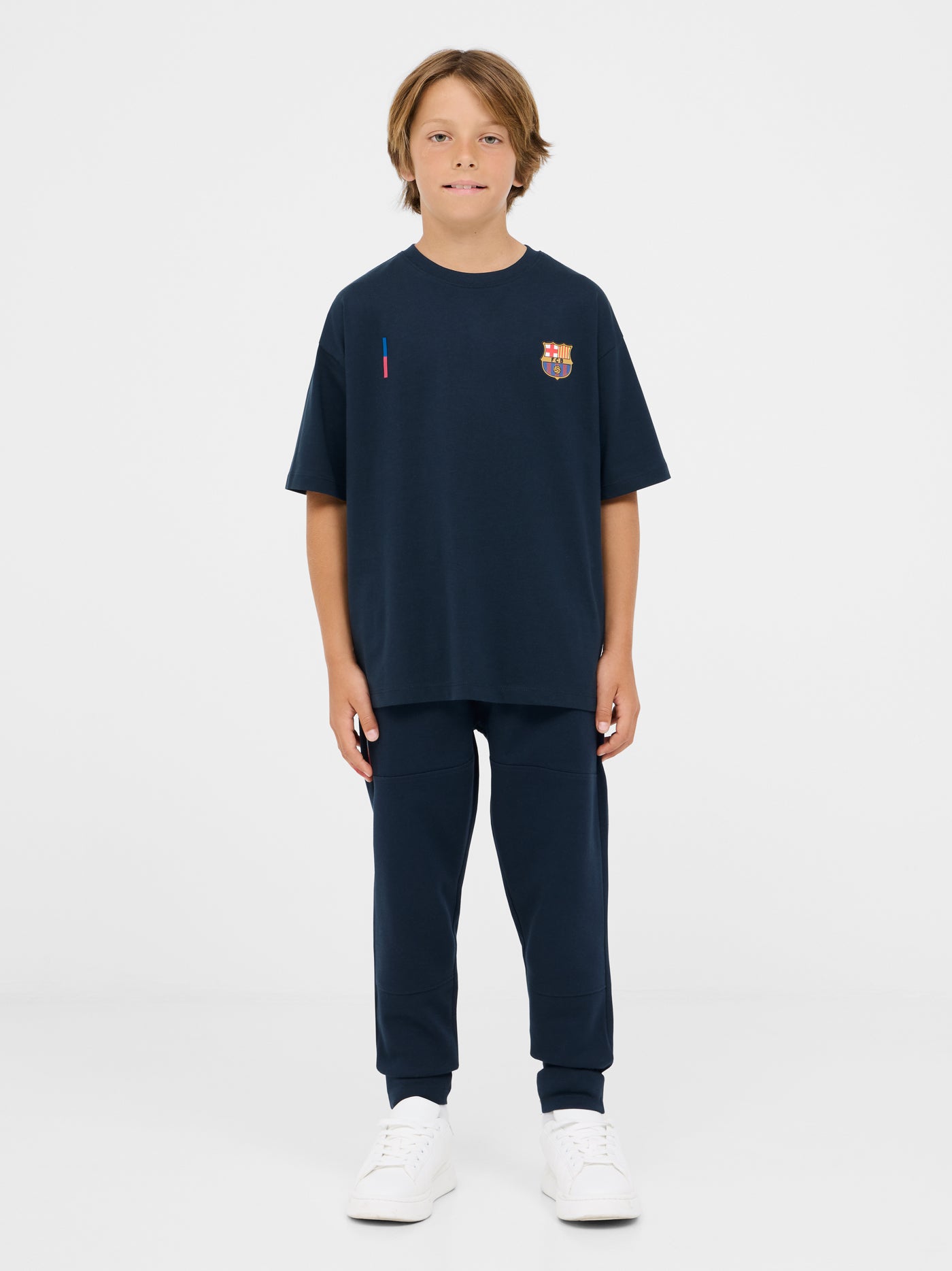 Marineblaues T-Shirt Barça – Junior