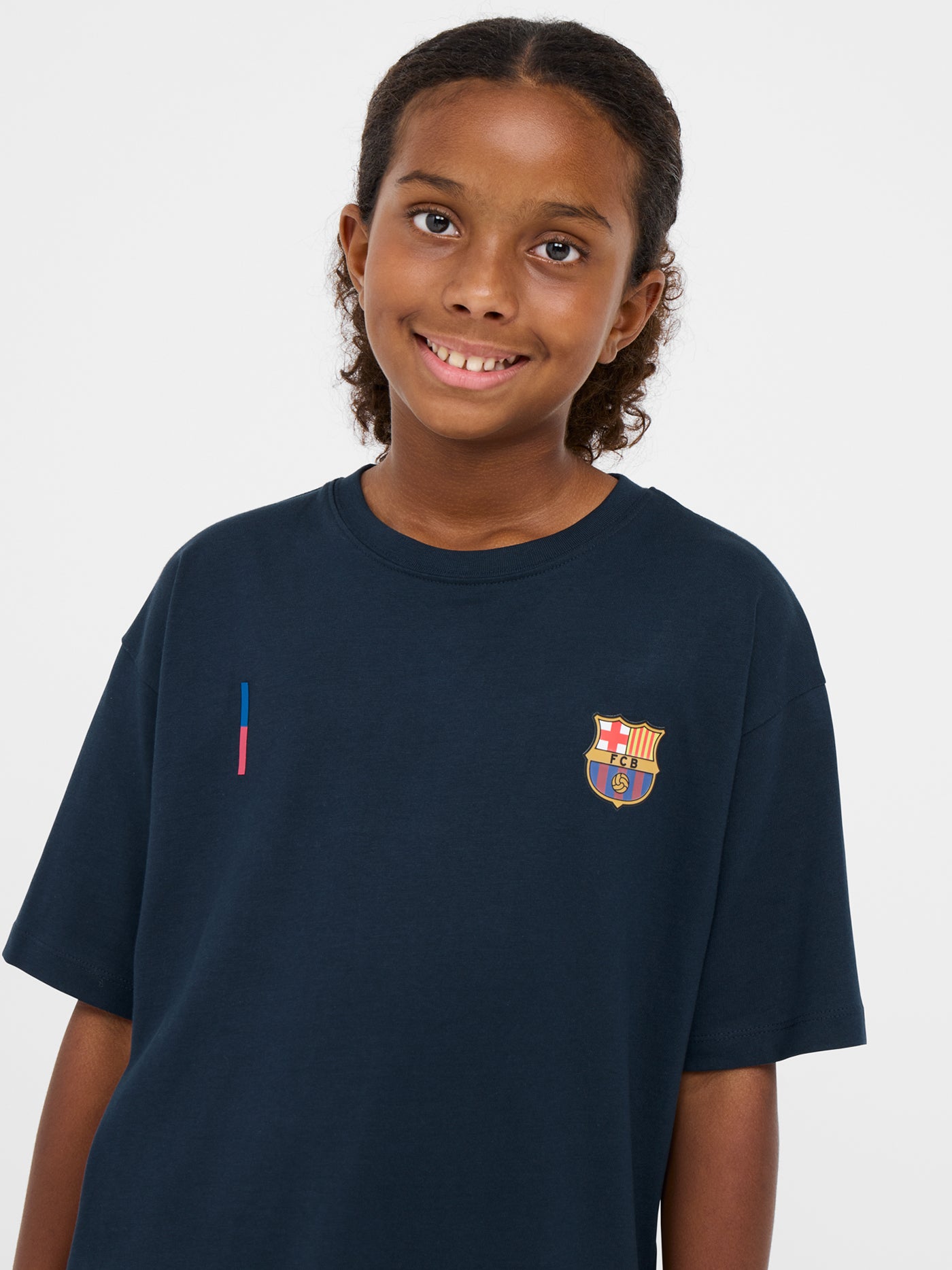 T-Shirt marine Barça - Junior