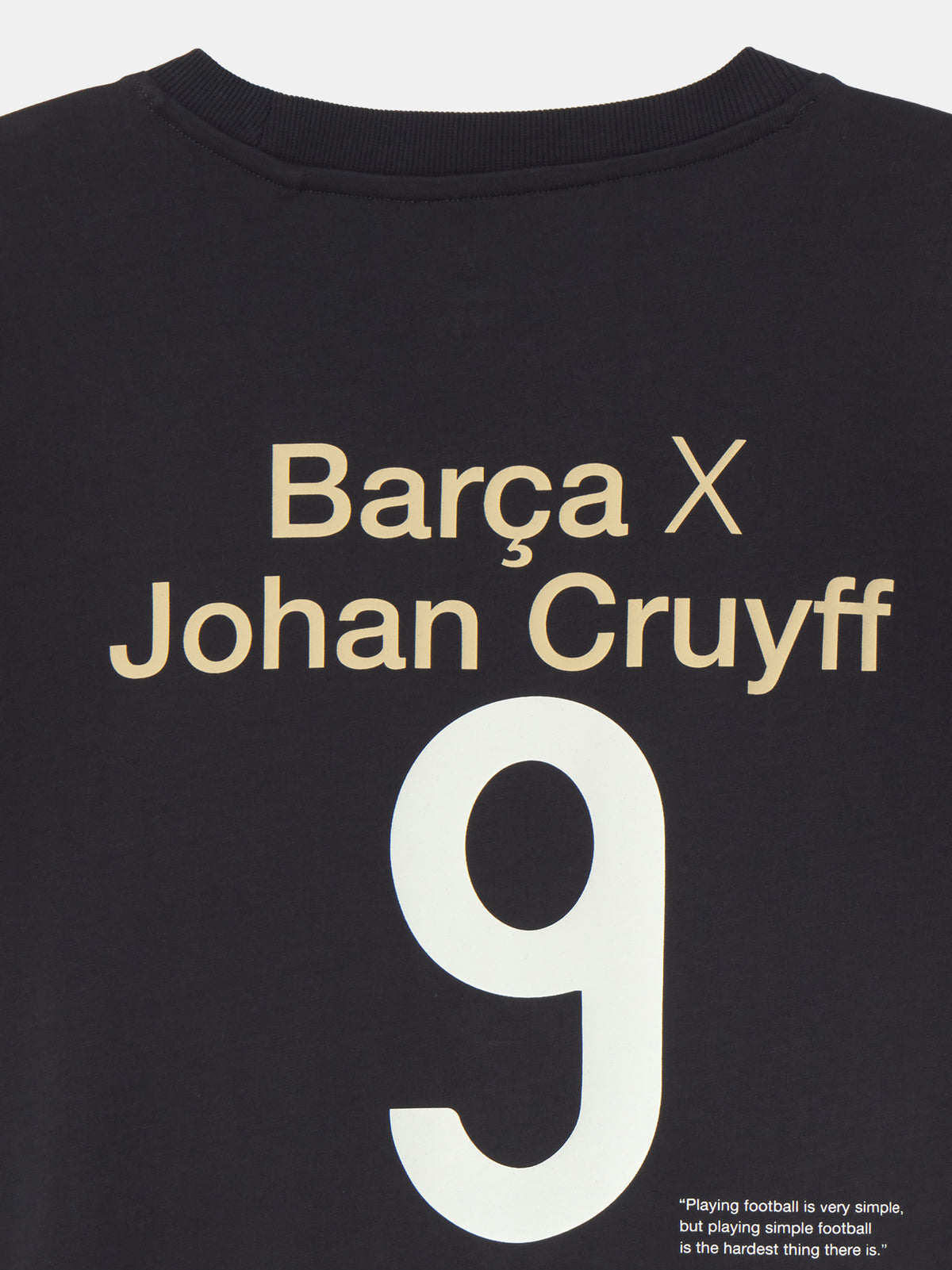 T-shirt Noir 9 Cruyff Barça