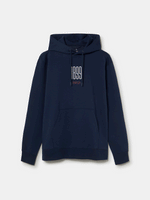 Sudadera con capucha atemporal azul marino Barça - Mujer