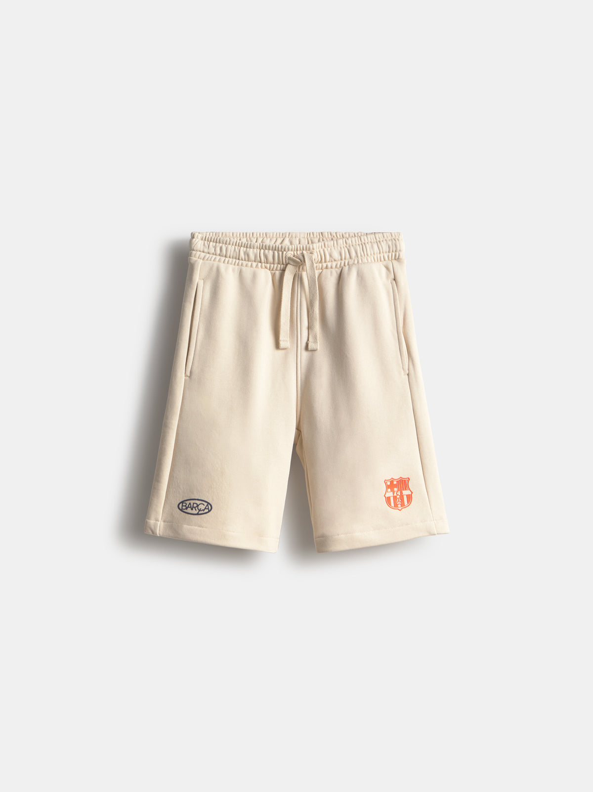 Short White Barça Essentials - Junior
