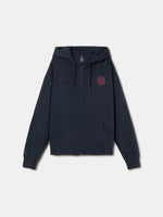 Sweat zippé bleu marine Barça Organic Goals