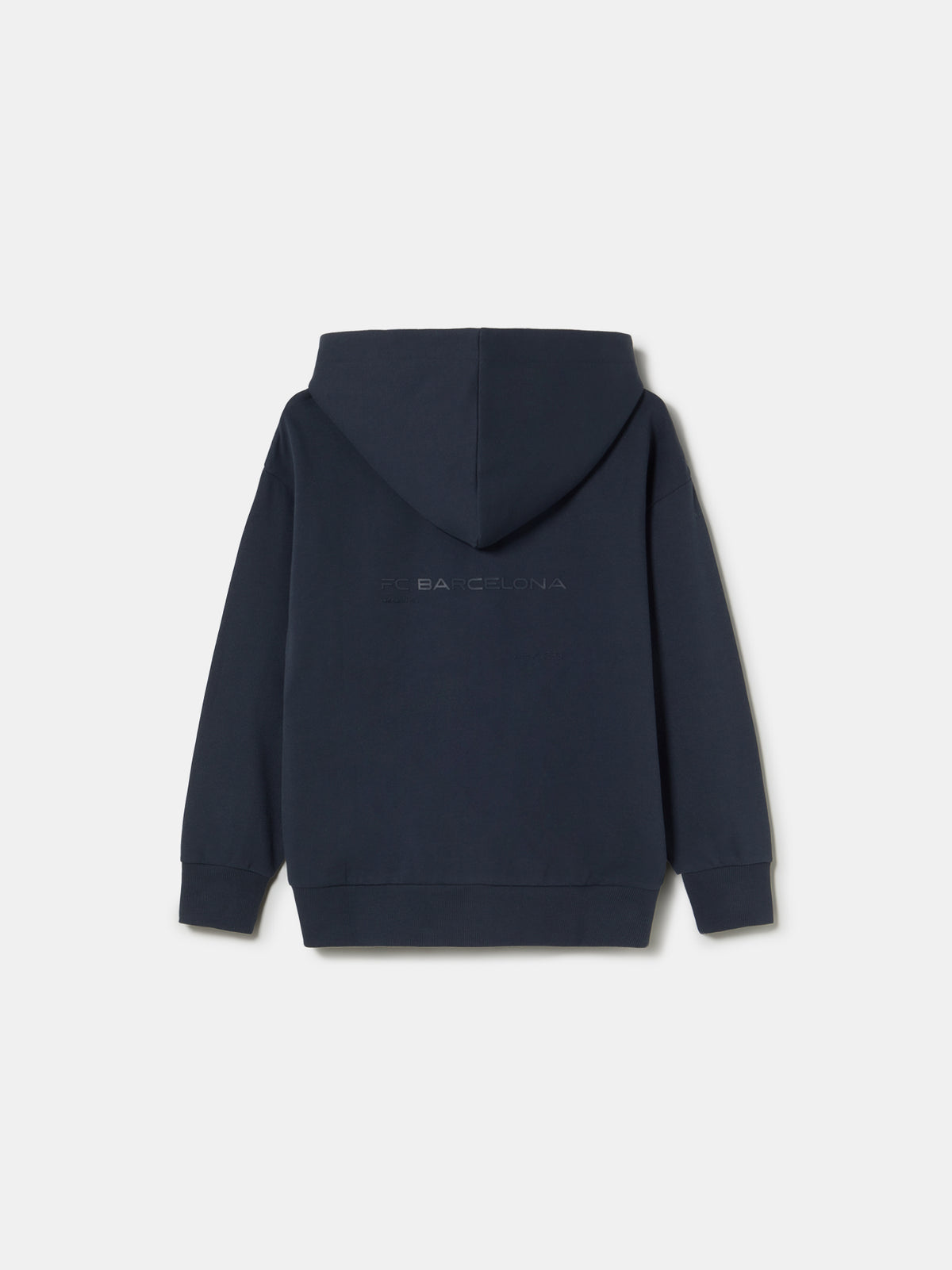 Sweat zippé bleu marine Barça Organic Goals - Junior