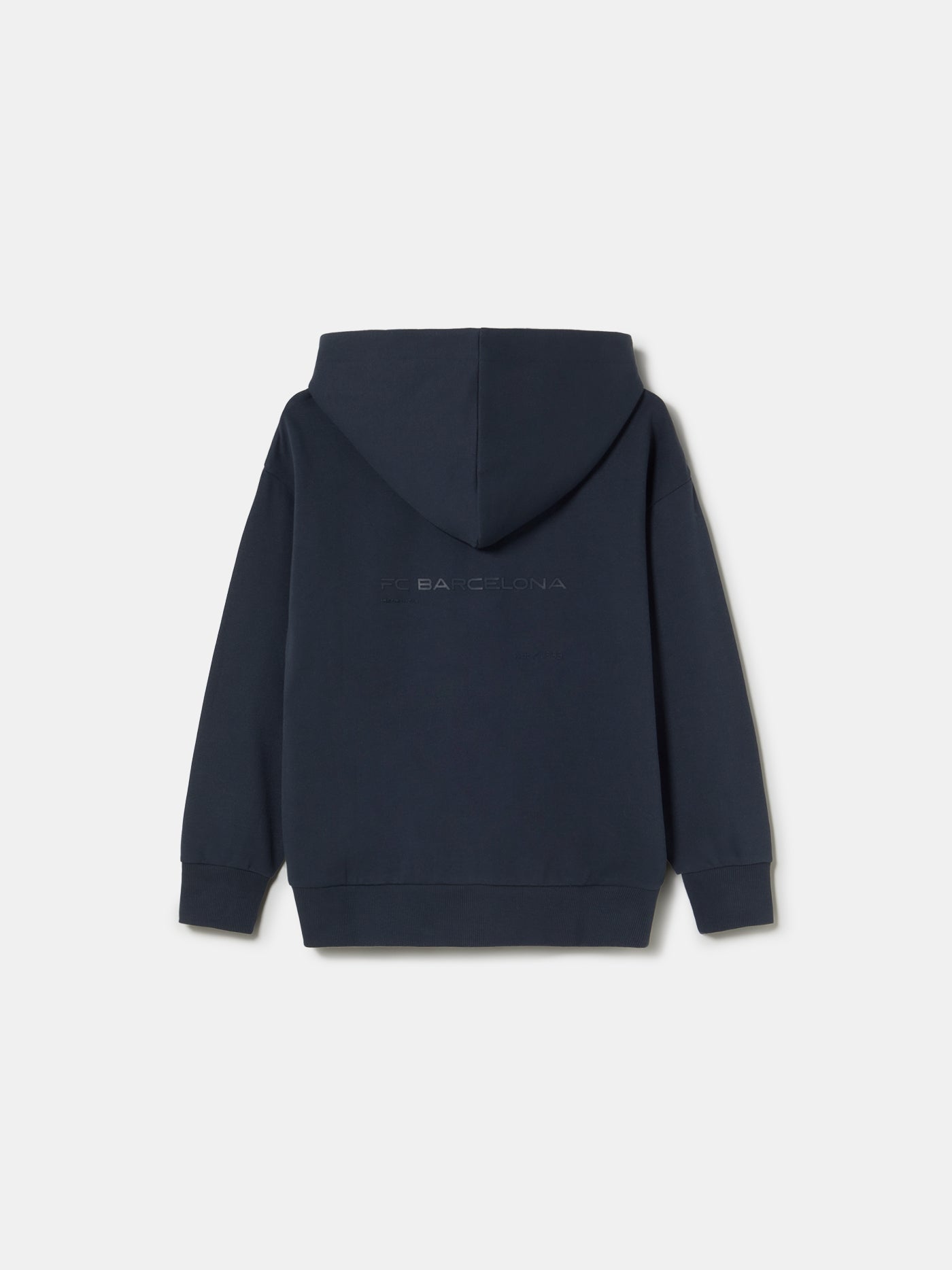 Sweat zippé bleu marine Barça Organic Goals - Junior