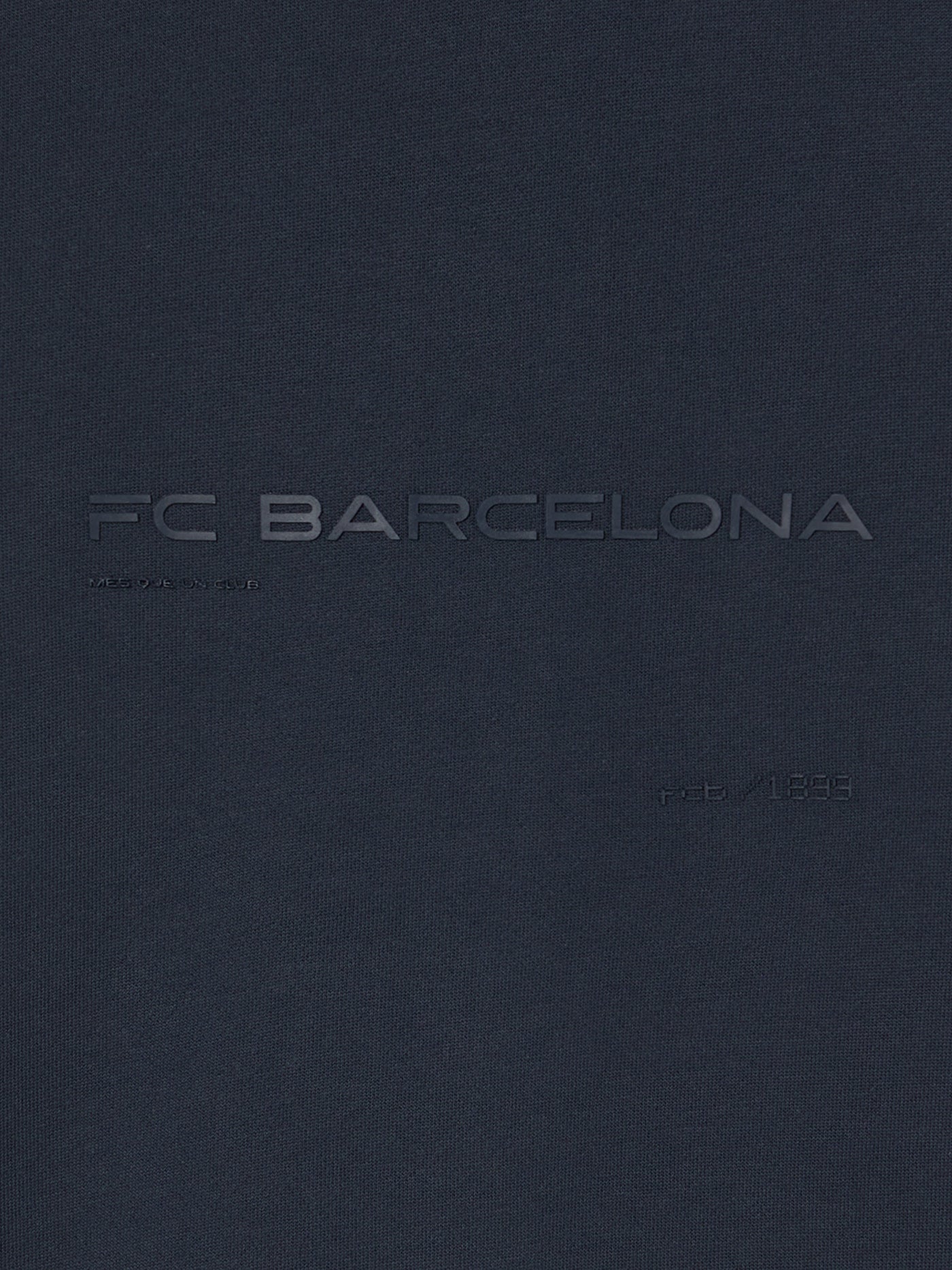 Sweat zippé bleu marine Barça Organic Goals - Junior