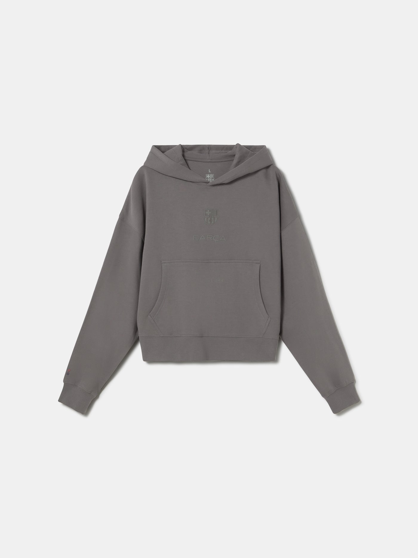 Hoodie Grey Barça Organic Goals - Women