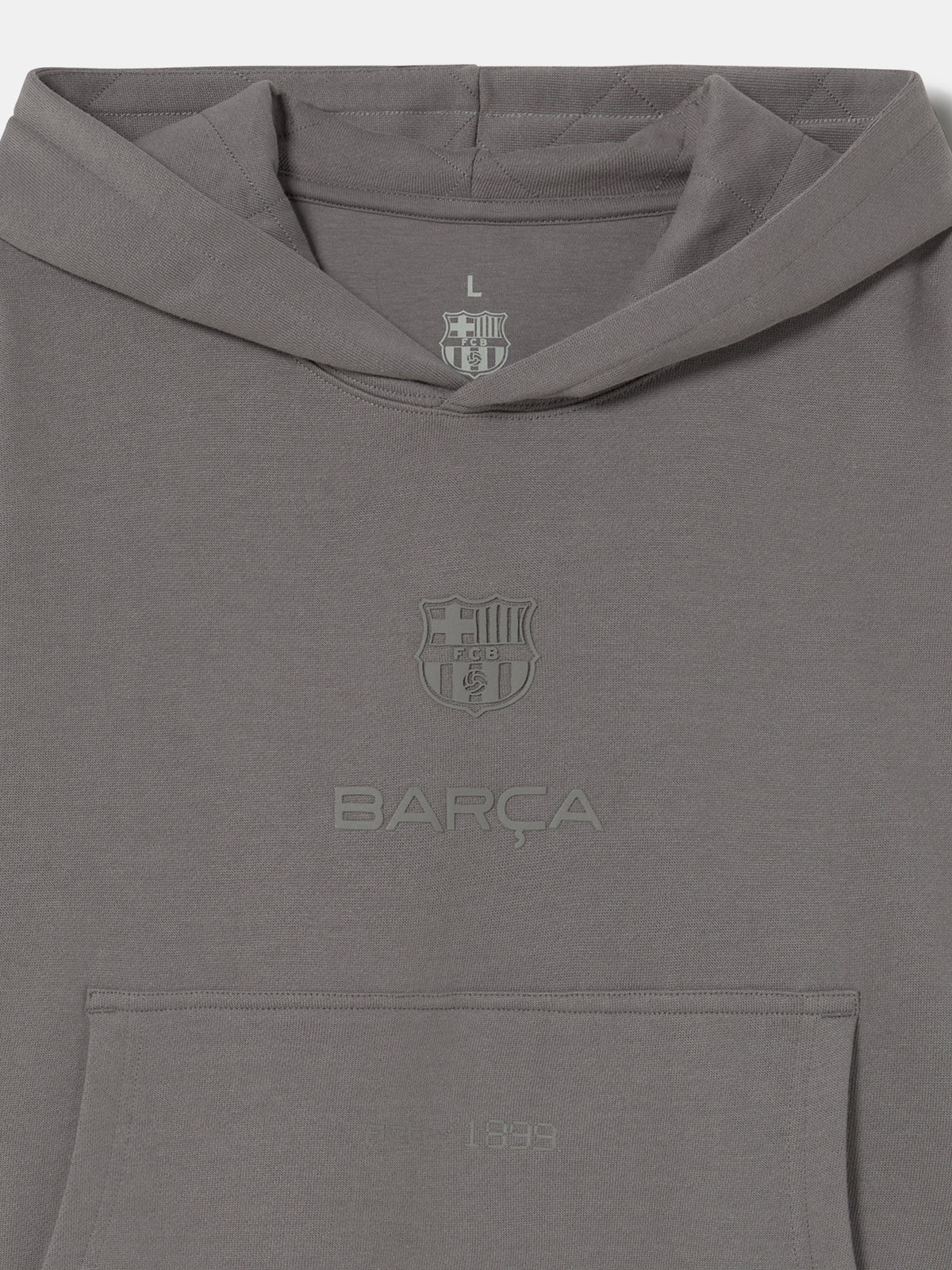 Hoodie Grey Barça Organic Goals - Women