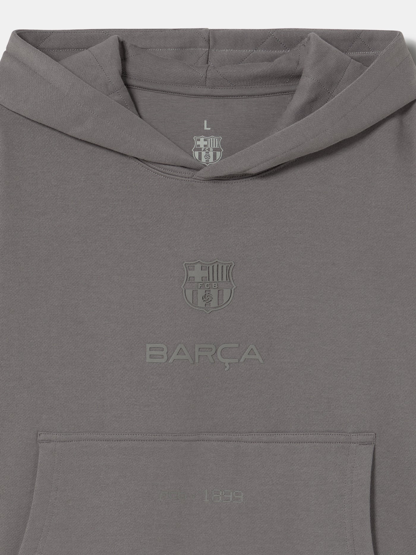 Hoodie Grey Barça Organic Goals - Women