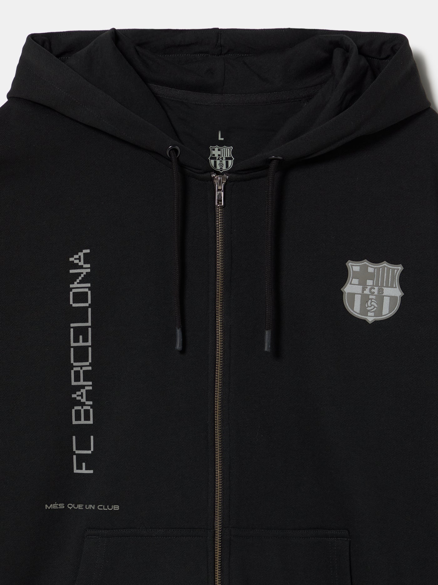 Hoodie Zip Black Organic Goals – Barça Official Store