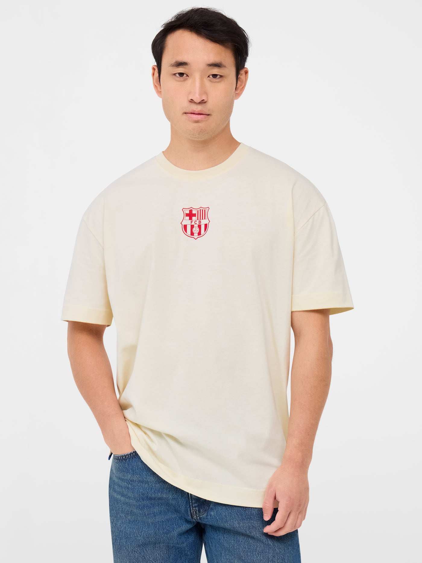 T-shirt écrue FC Barcelona