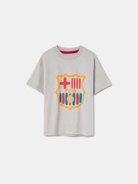 T-shirt Grey Crest Barça - Kids