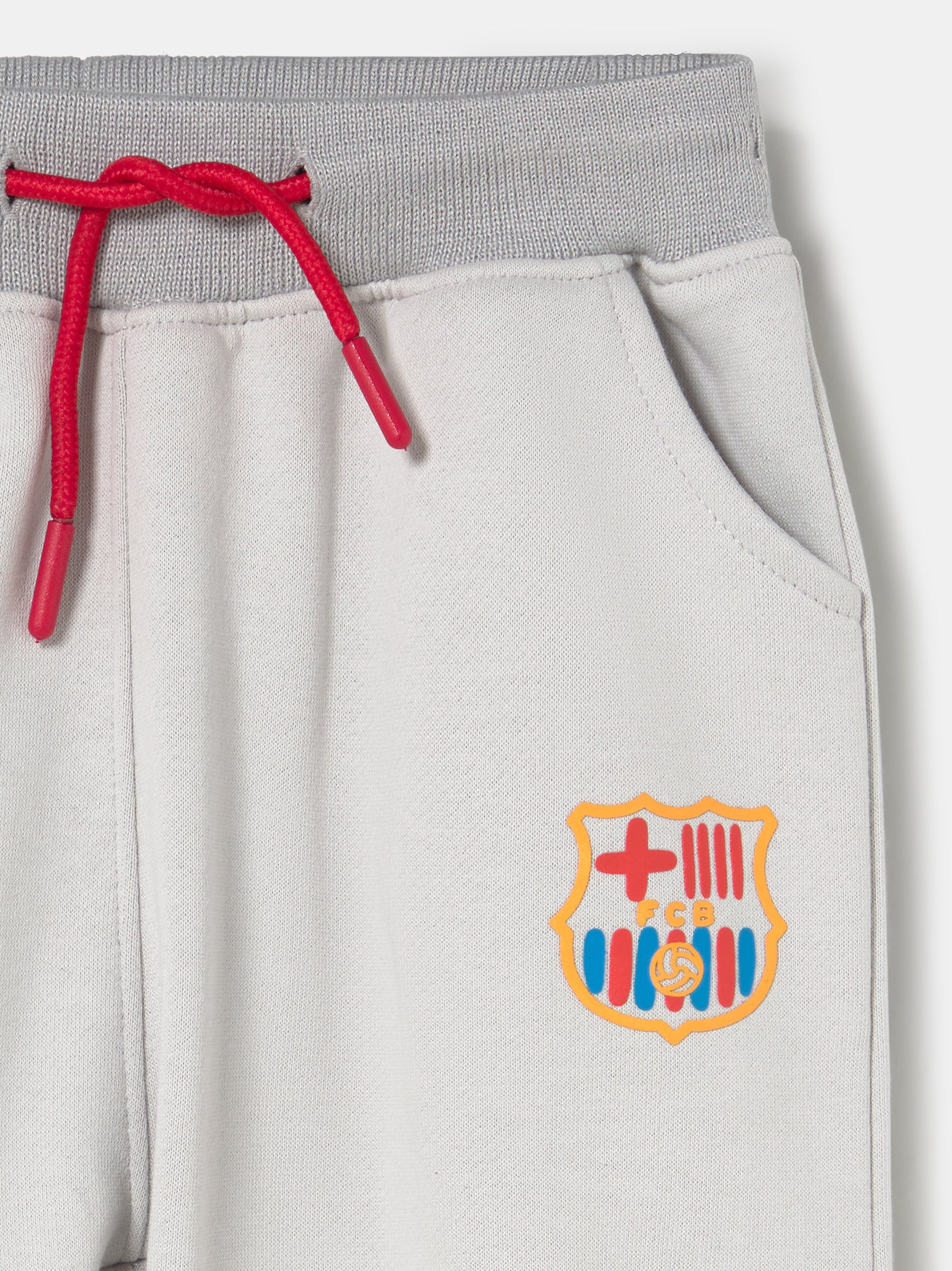 Pantalón Gris Escudo Barça - Niño/a