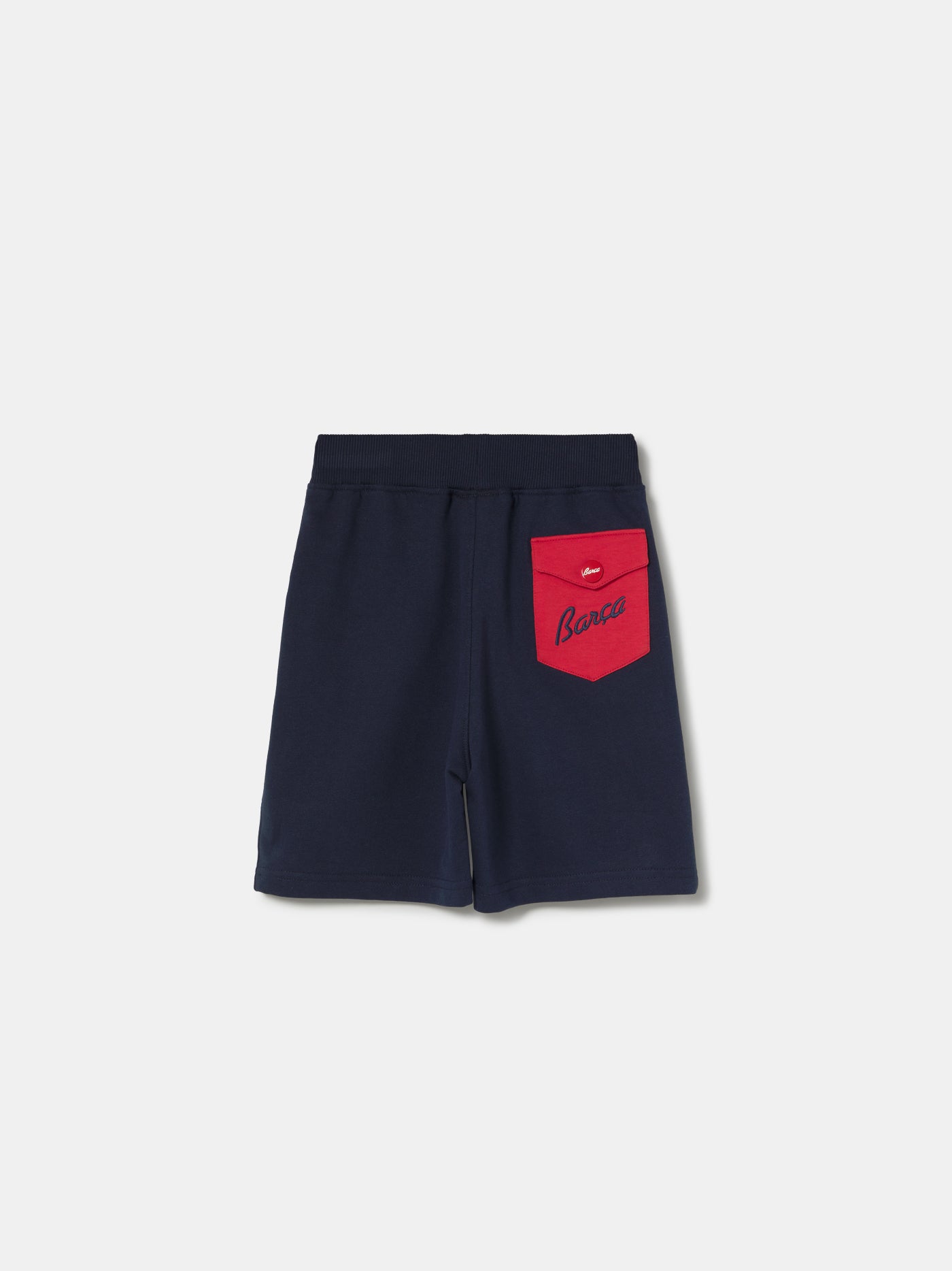 Pantalón Corto Azul Marino Escudo Barça - Niño