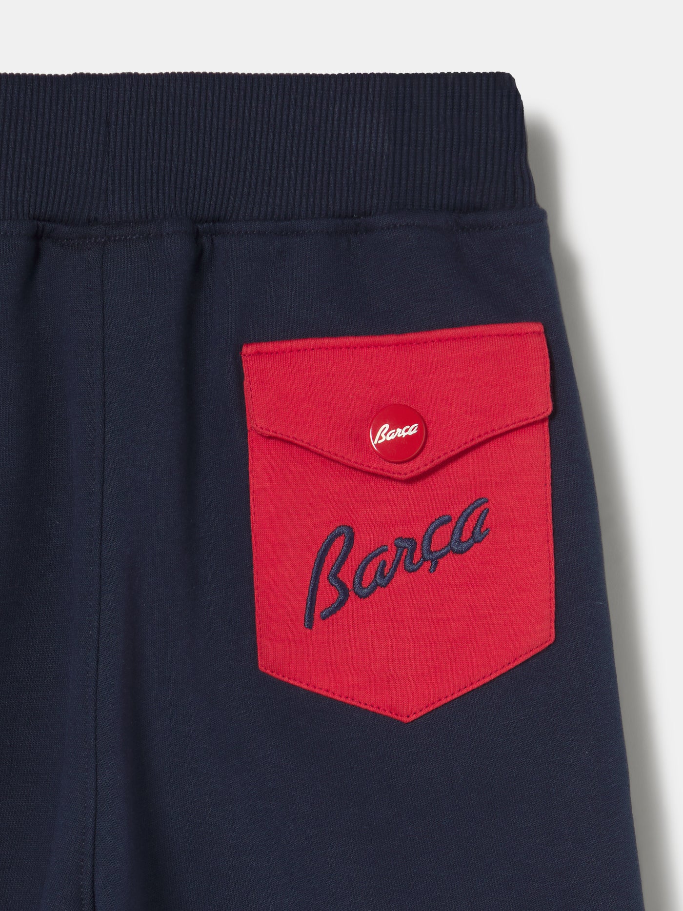 Pantalón Corto Azul Marino Escudo Barça - Niño