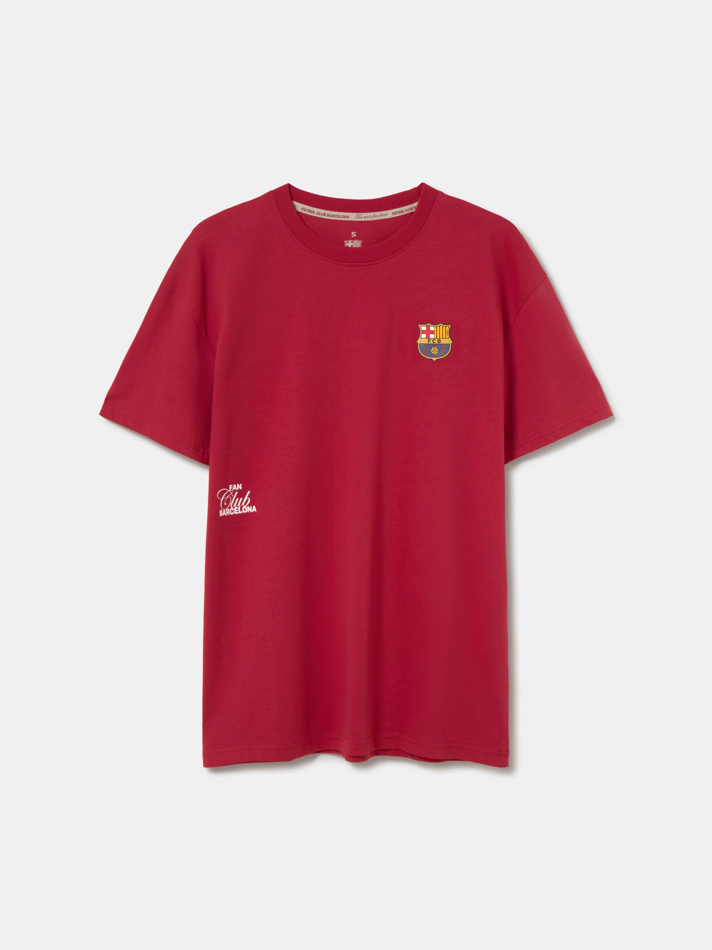 T-shirt Rouge Fan Club Barça