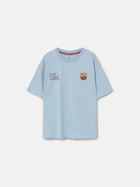 Camiseta Azul Claro Fan Club Barça - Niño/a
