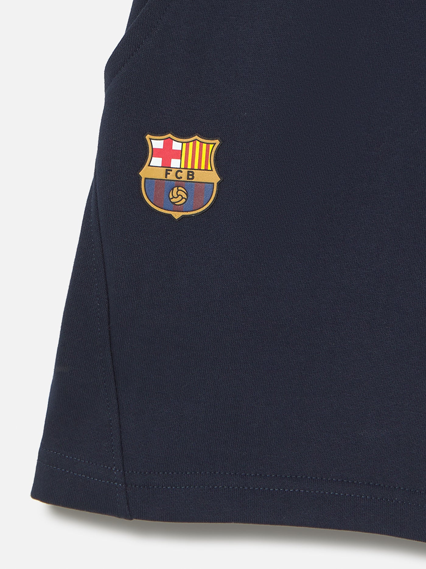 Short Azul Marino Fan Club Barça - Junior