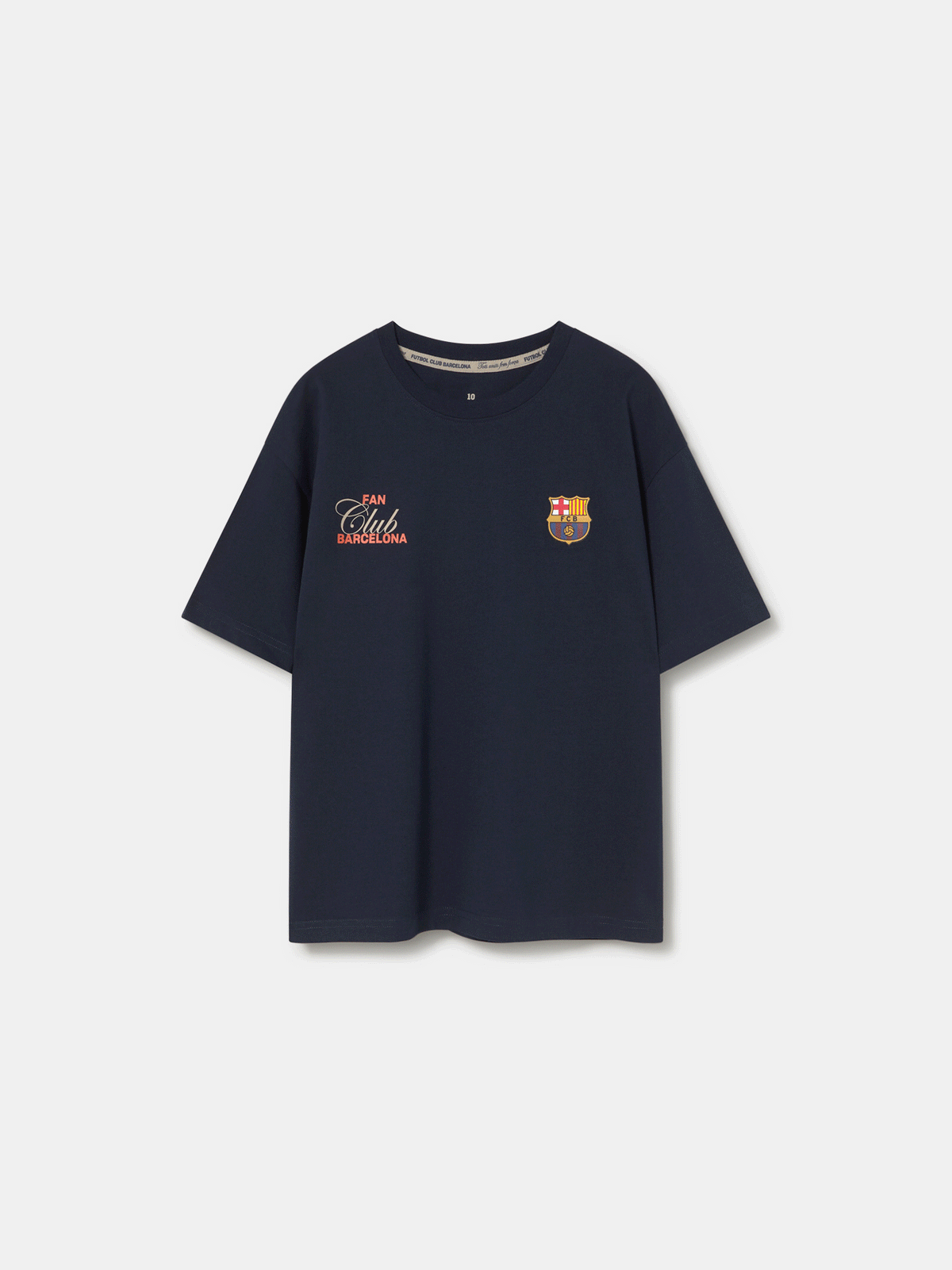 Camiseta Azul Marino Fan Club Barça - Niño/a