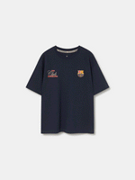 Camiseta Azul Marino Fan Club Barça - Niño/a
