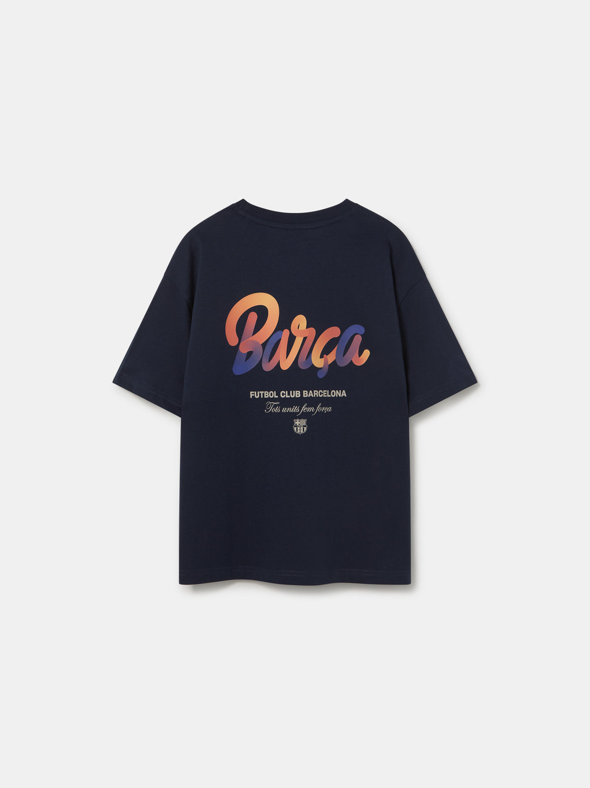 Camiseta Azul Marino Fan Club Barça - Niño/a