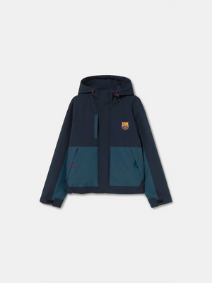 Light Jacket Navy Fan Club Barça - Junior