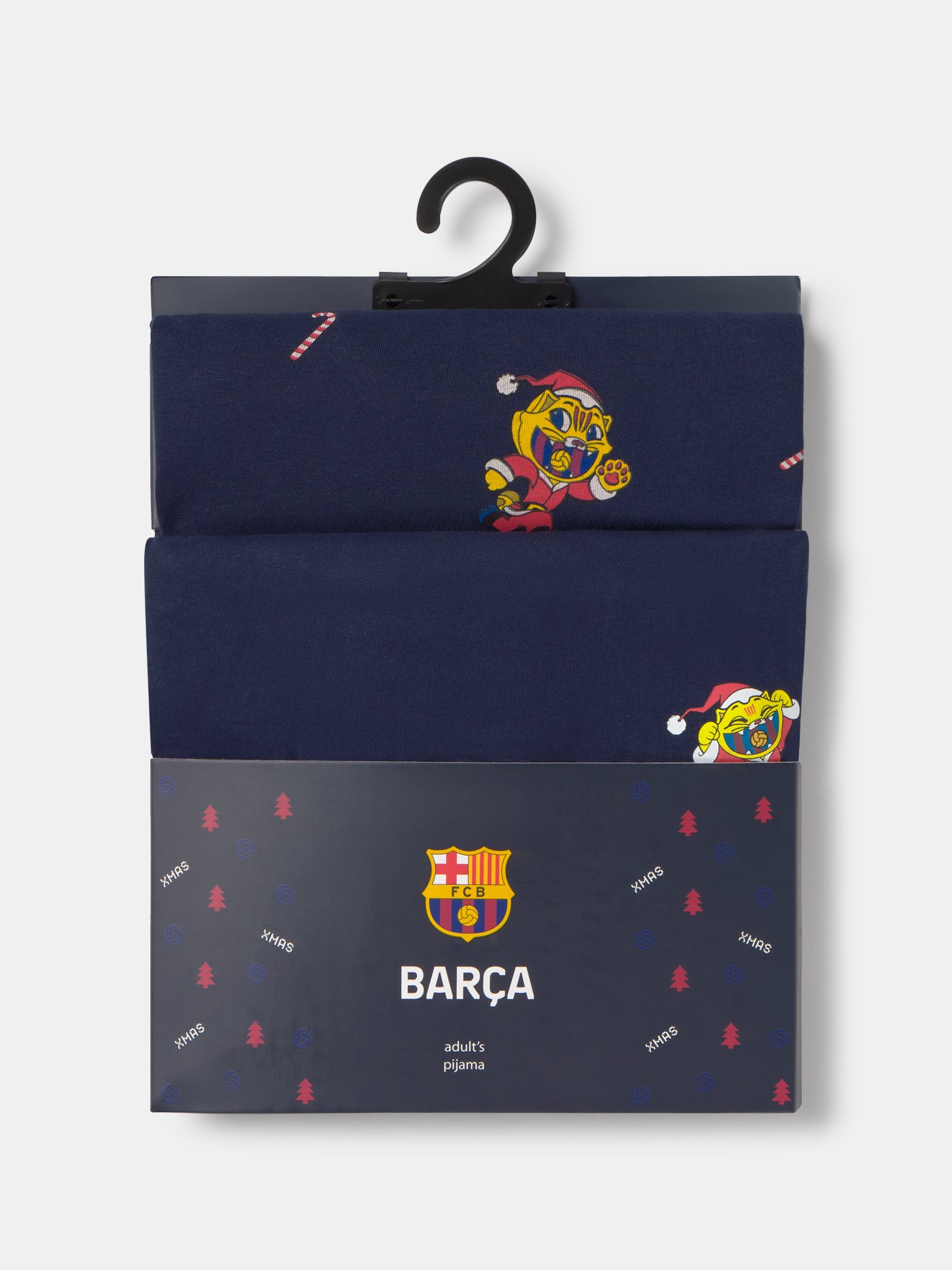 Pyjama de Noël Adulte unisexe bleu marine FC Barcelone