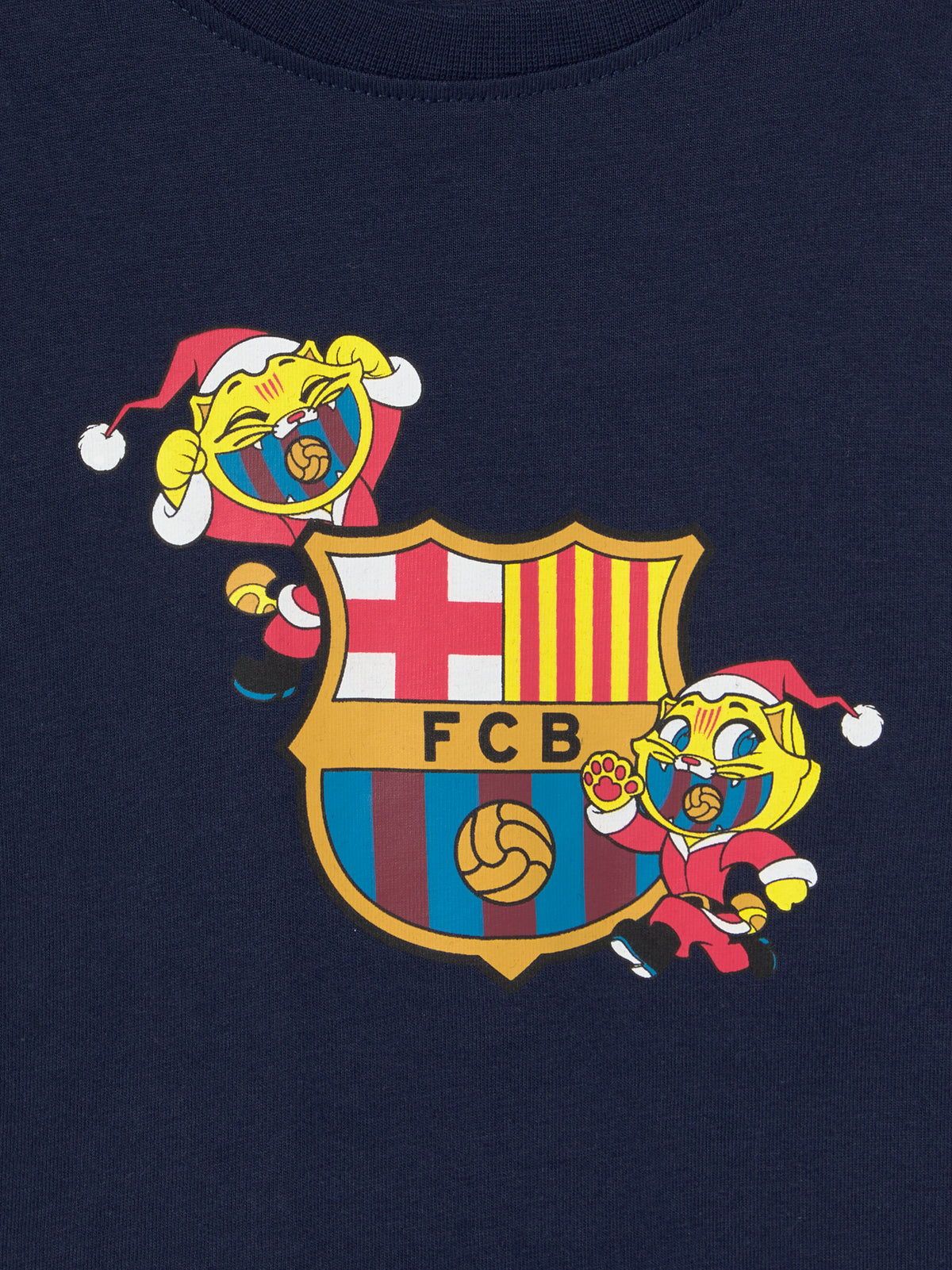 Pyjama de Noël Junior Bleu Marine FC Barcelone 