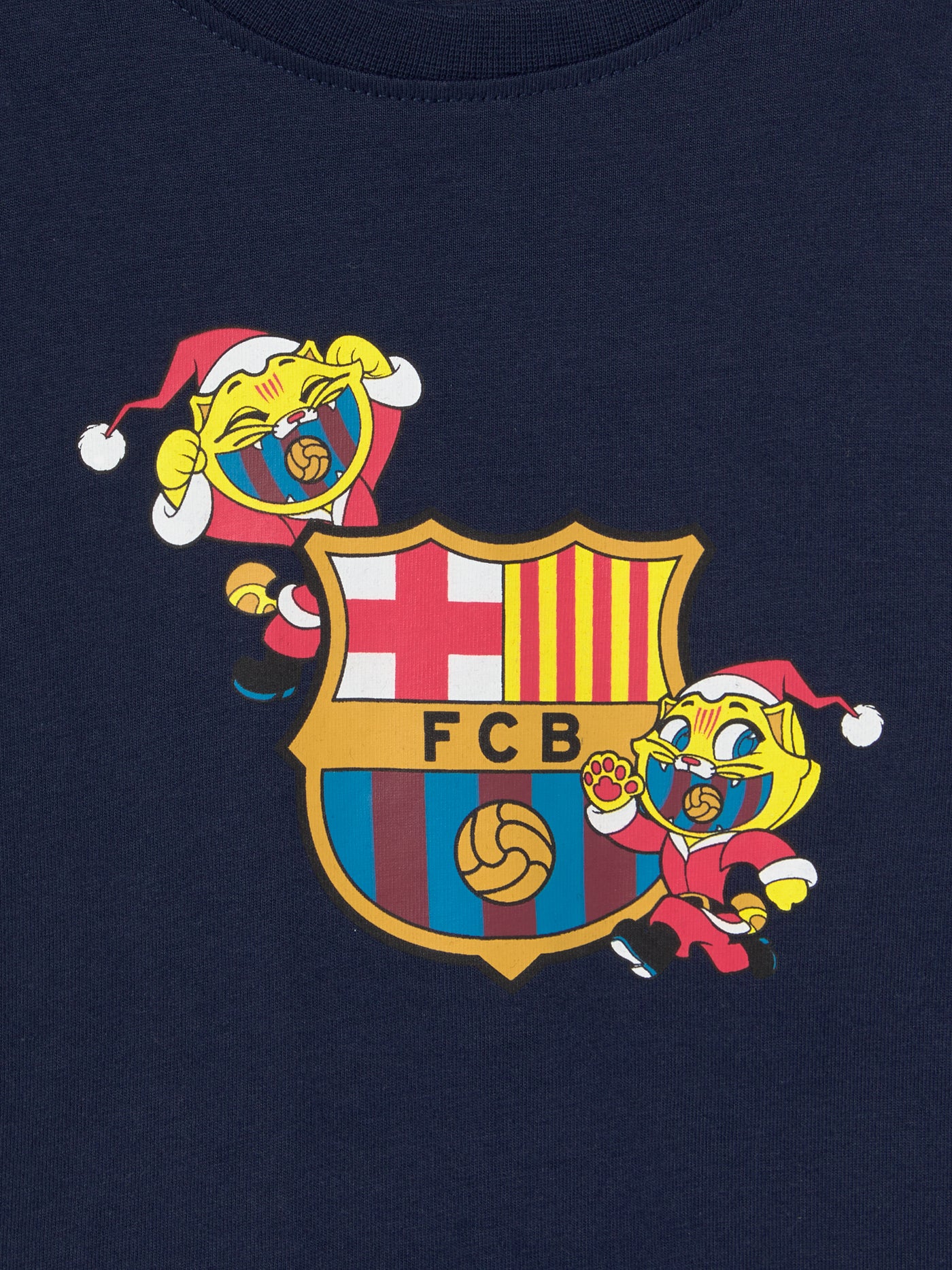 Pyjama de Noël Junior Bleu Marine FC Barcelone 
