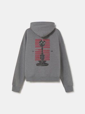 Hoodie Grey Font Core Barça