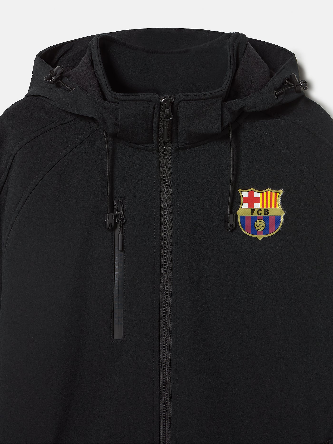 FC Barcelona Hooded black softshell jacket