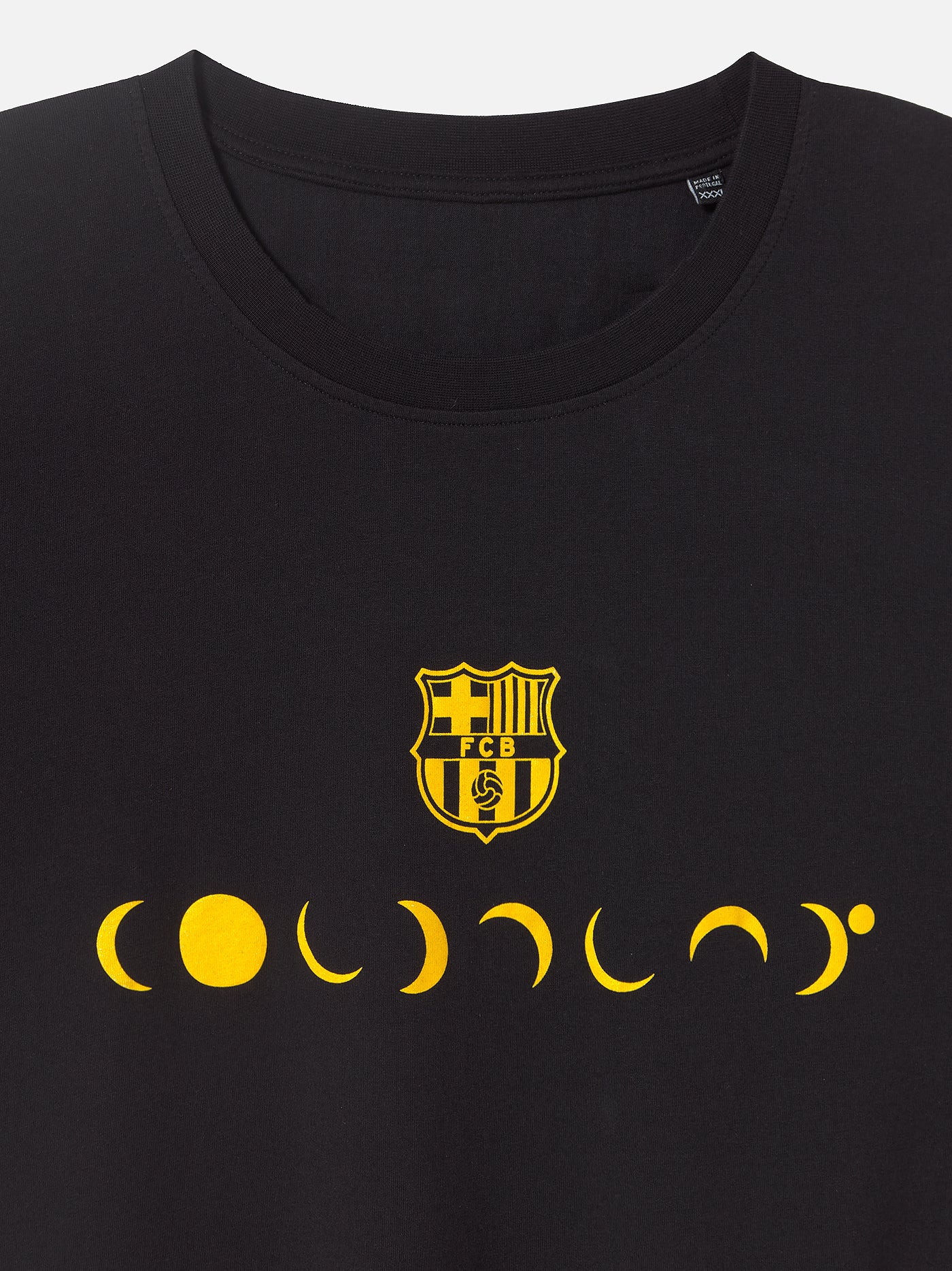 Camiseta negra de edición limitada Barça x Coldplay