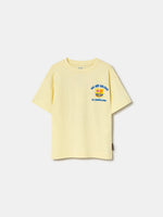 T-shirt ecru Squad Barça - Enfant