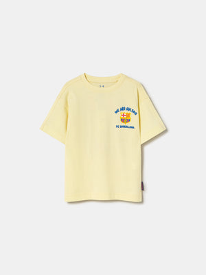 T-shirt ecru Squad Barça - Kids
