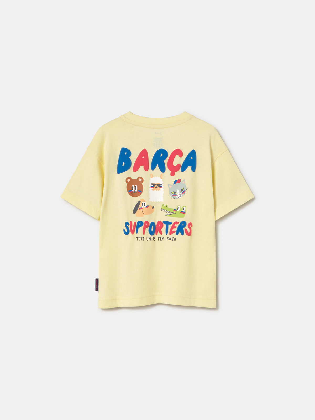 T-shirt ecru Squad Barça - Enfant