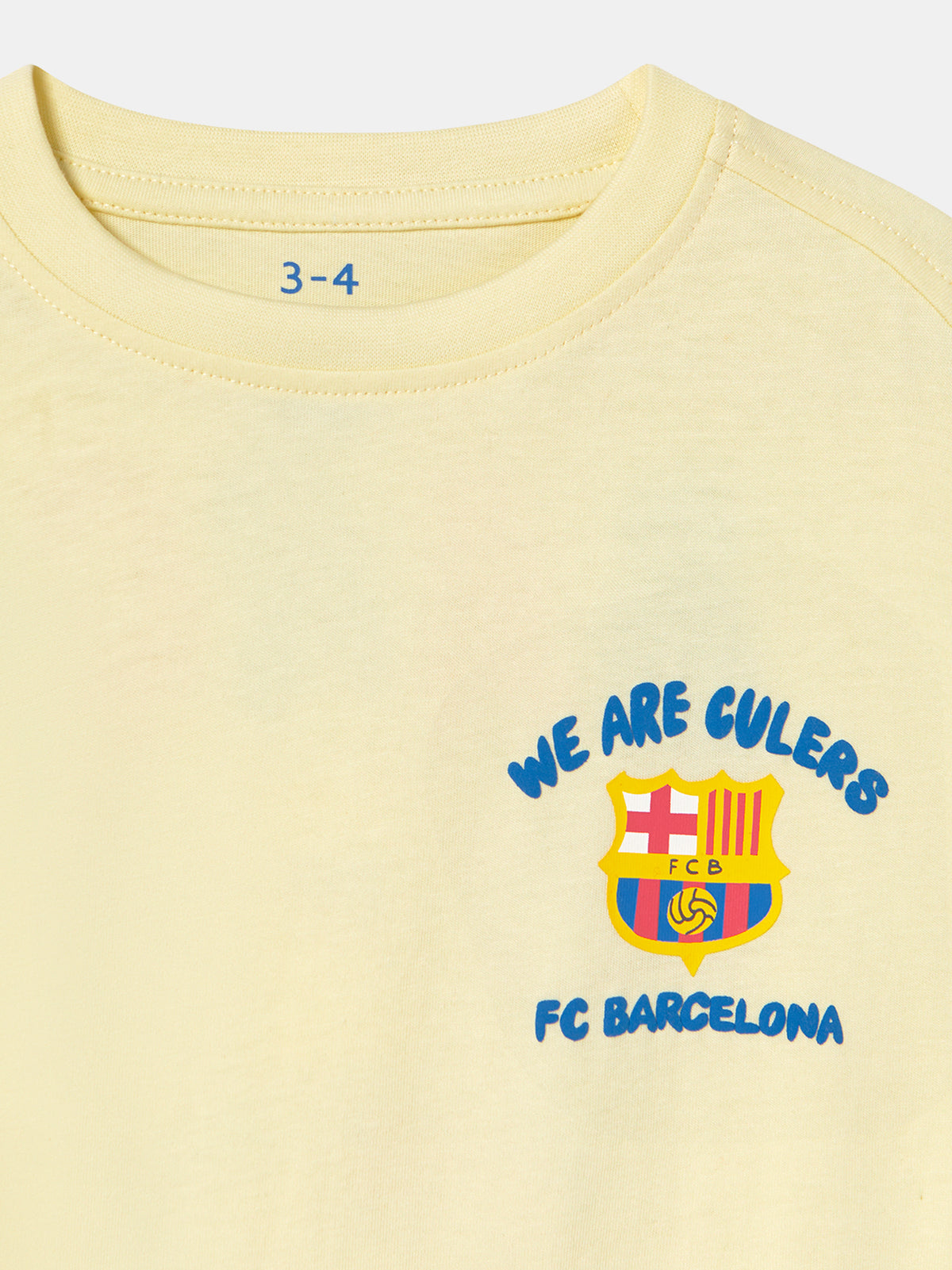 T-shirt ecru Squad Barça - Enfant