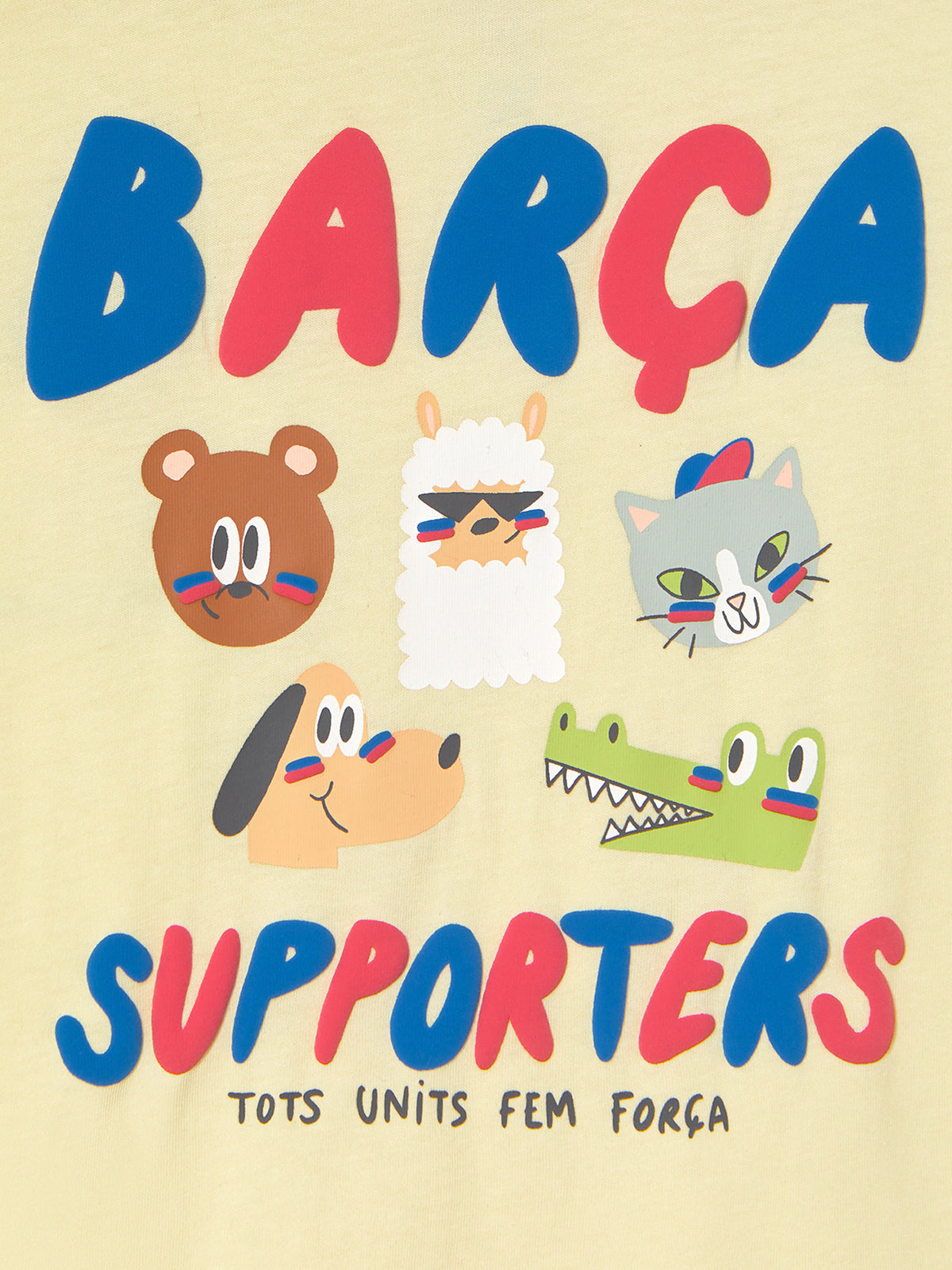 T-shirt ecru Squad Barça - Enfant