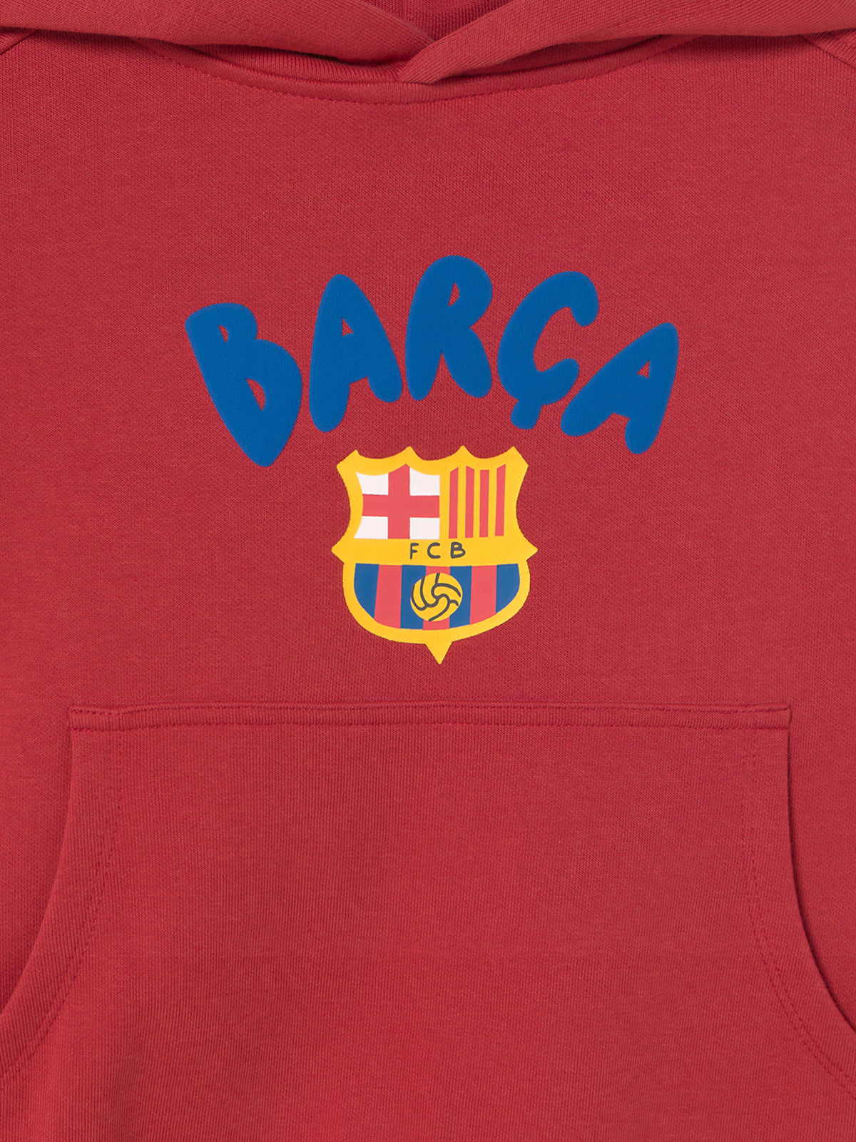 Sweat à Capuche Rouge Squad Barça - Enfant