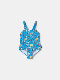 Swimmingwear blue Squad Barça - Kids