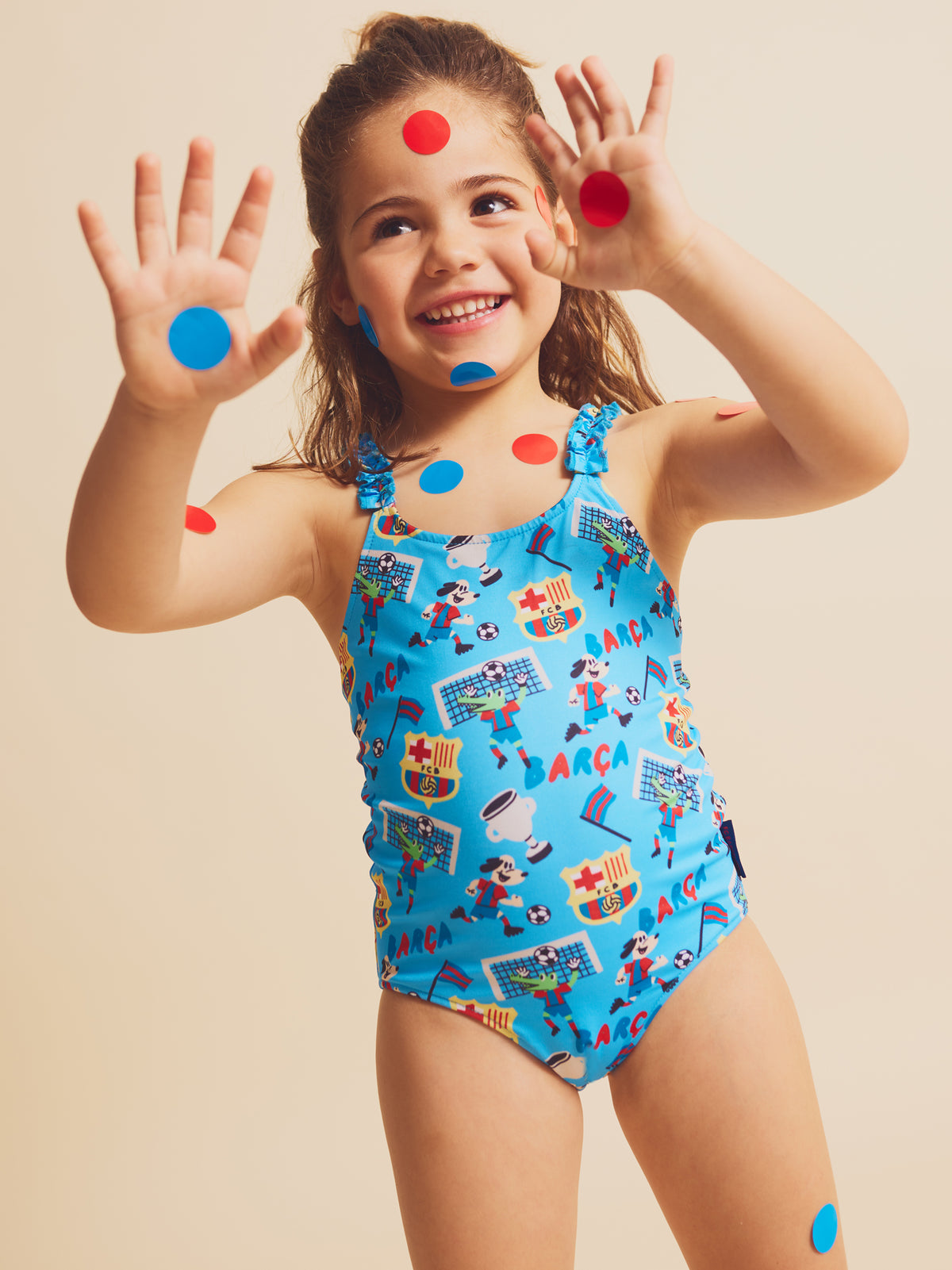 Maillot de Bain Bleu Squad Barça - Enfant