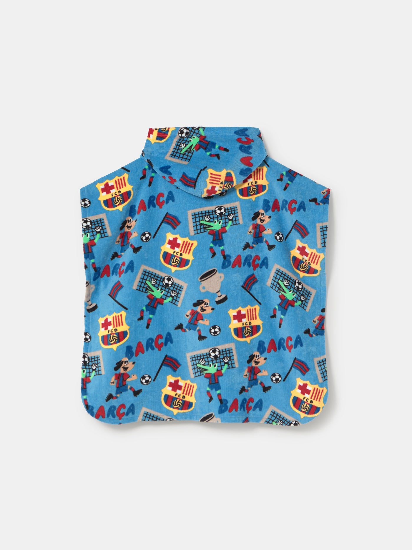 Poncho avec Capuche Bleu Squad Barça - Enfant