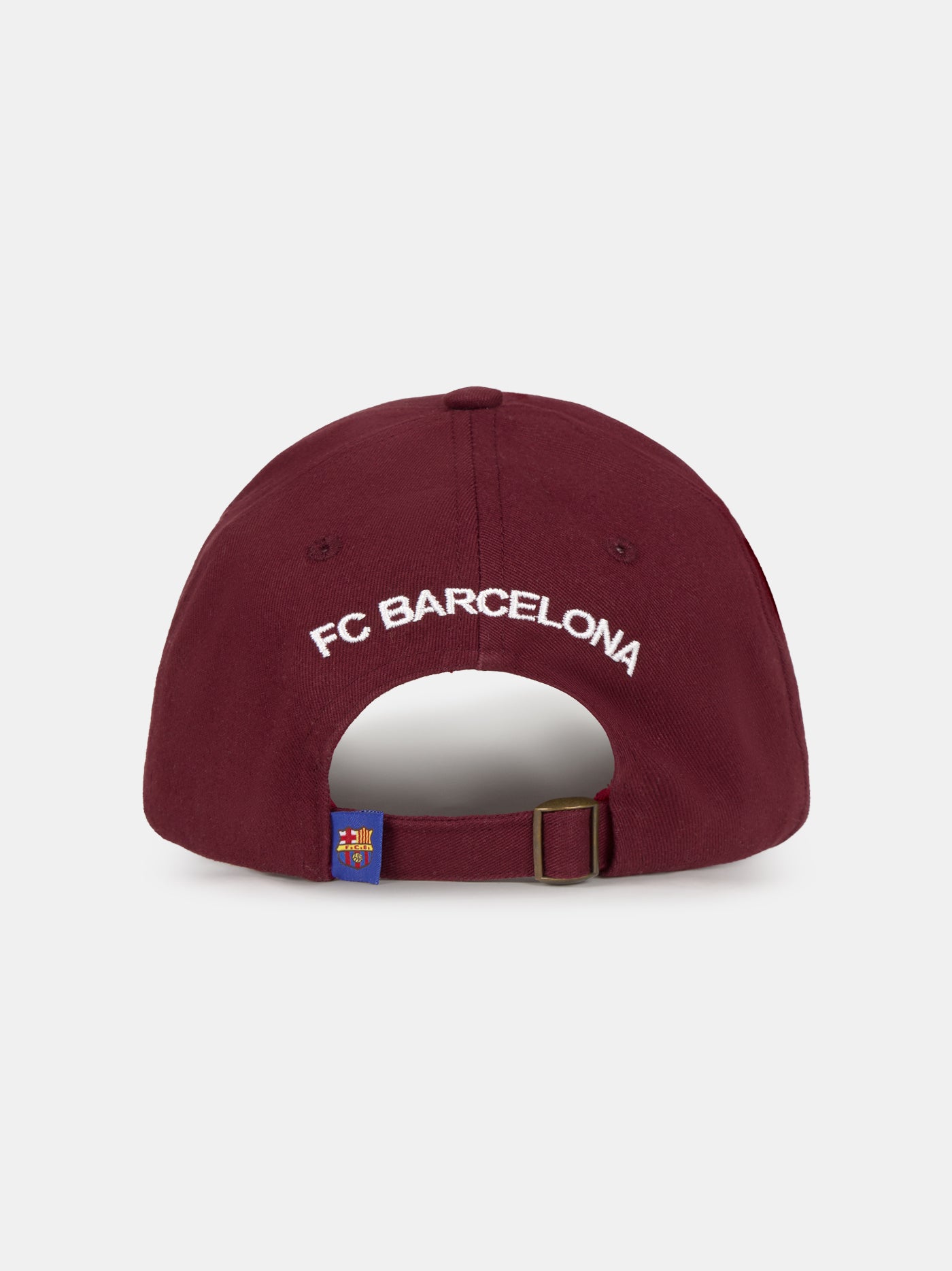 Burgundy cap with the phrase 'We are Culers' embroidered in white on the front. Classic adjustable design inspired by FC Barcelona's colors.