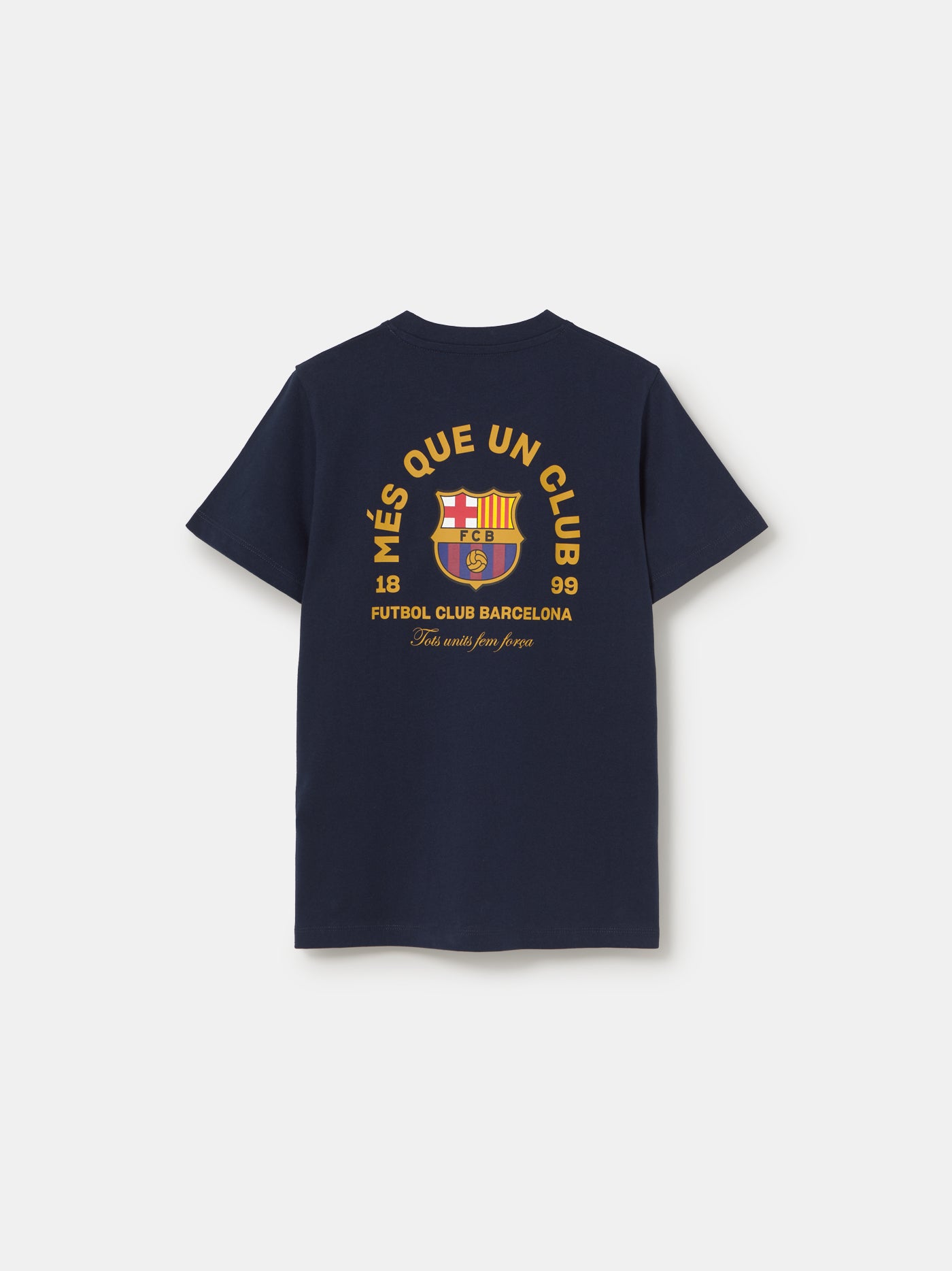 Samarreta Core Blau Marí "MÉS QUE UN CLUB"