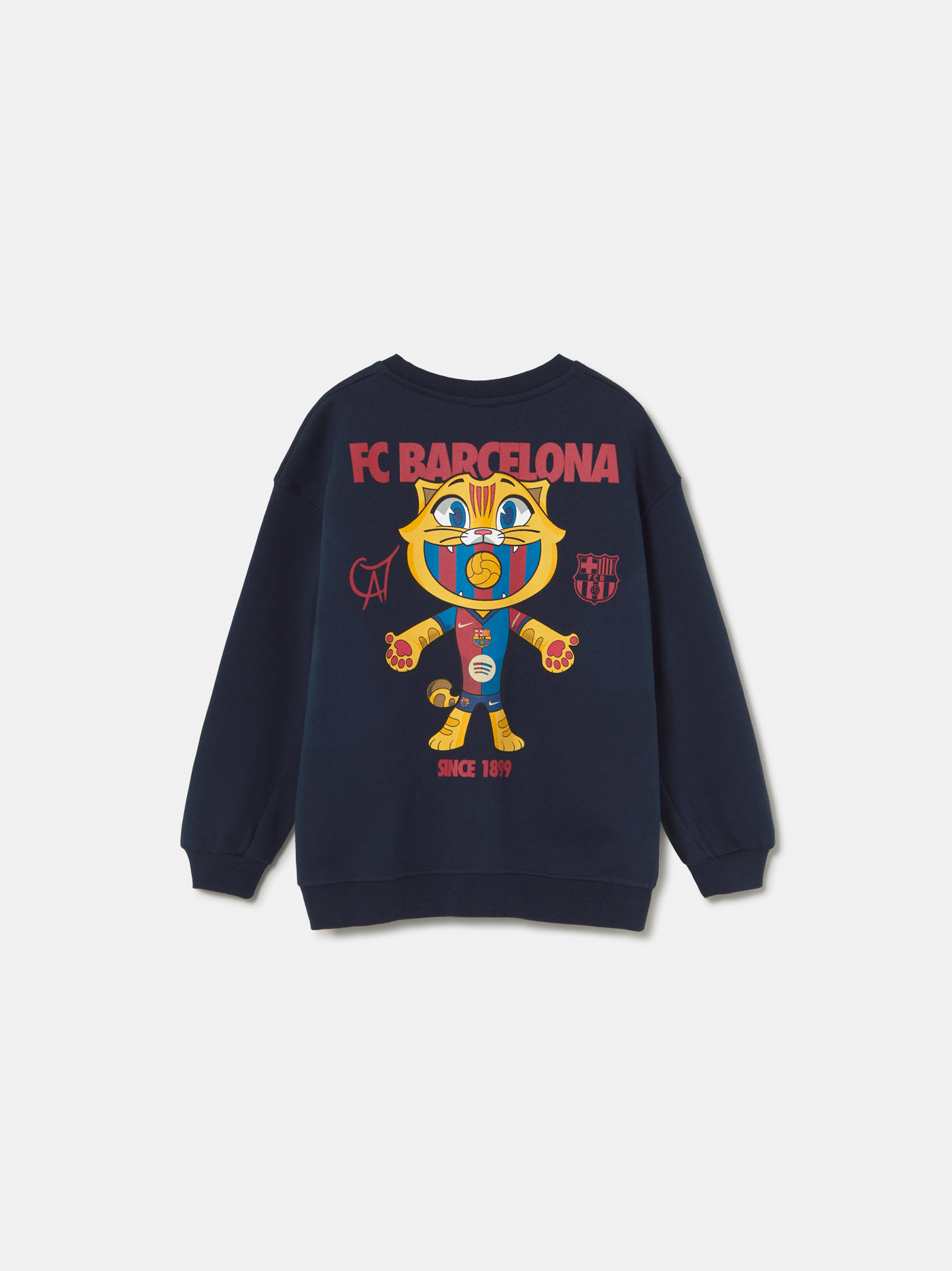 Sweatshirt navy Cat Barça - Kids