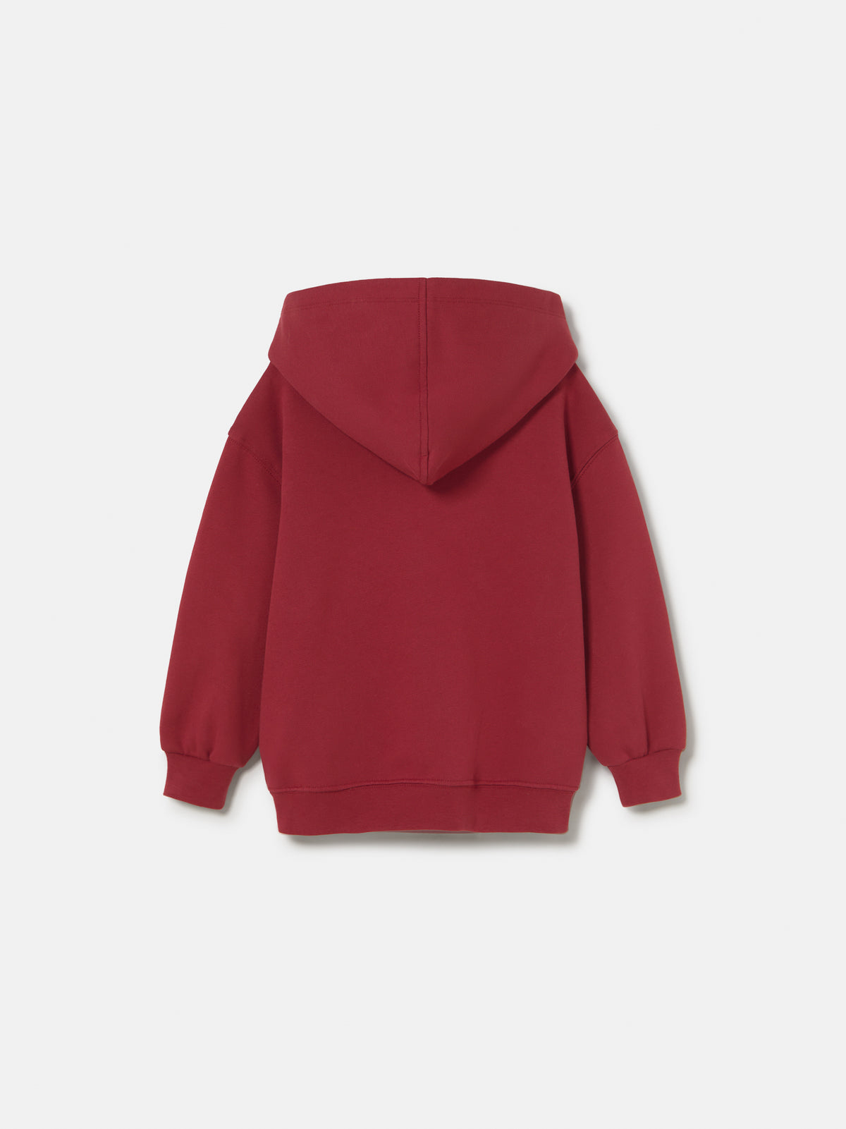  red FC Barcelona hoodie with the text 'Barça' and a cartoon illustration of Cat Culer, the club's mascot, on the front.