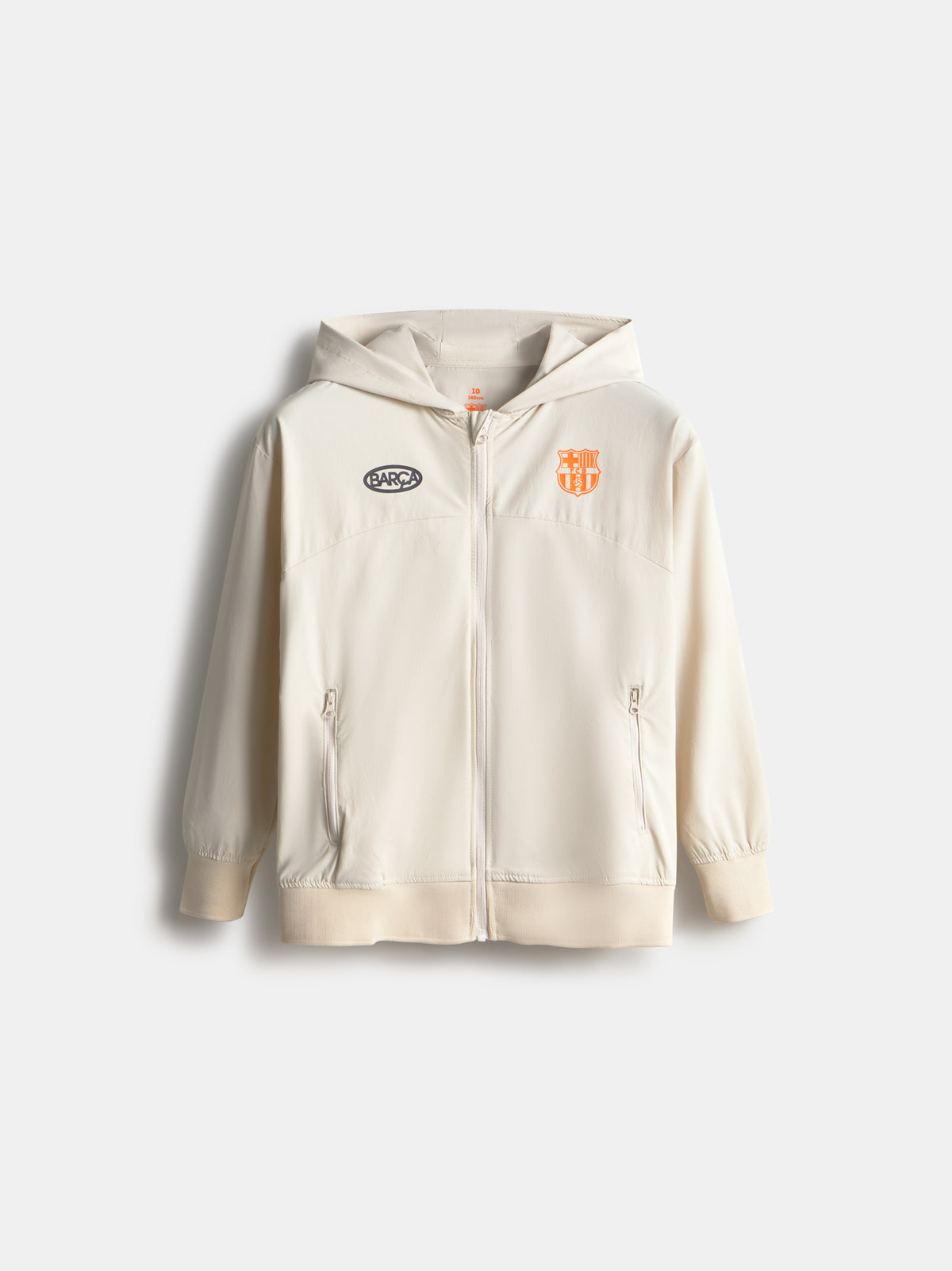 Light Jacket White Barça Essentials - Junior