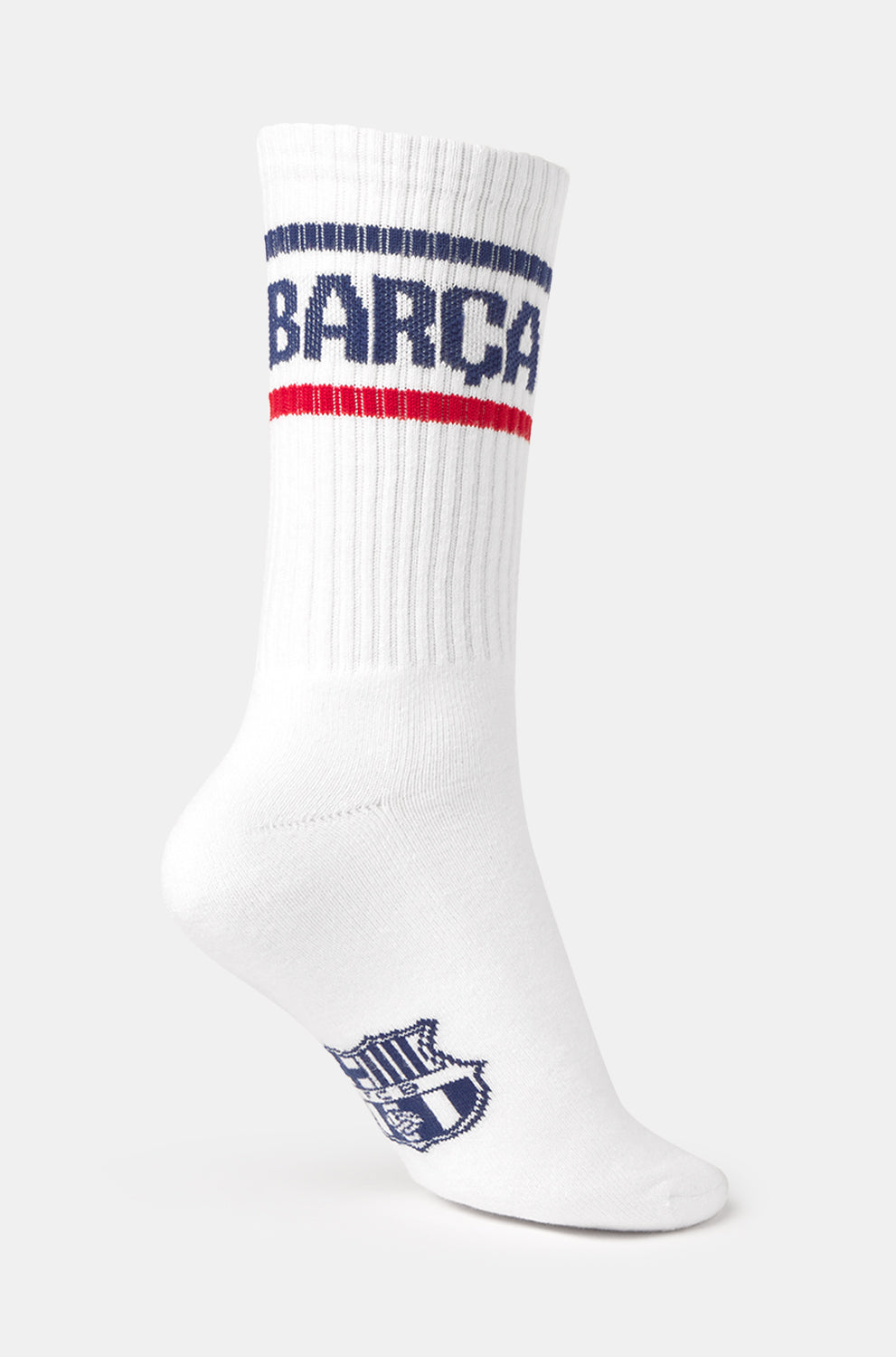 Calcetines Core Blancos con Rayas Barça
