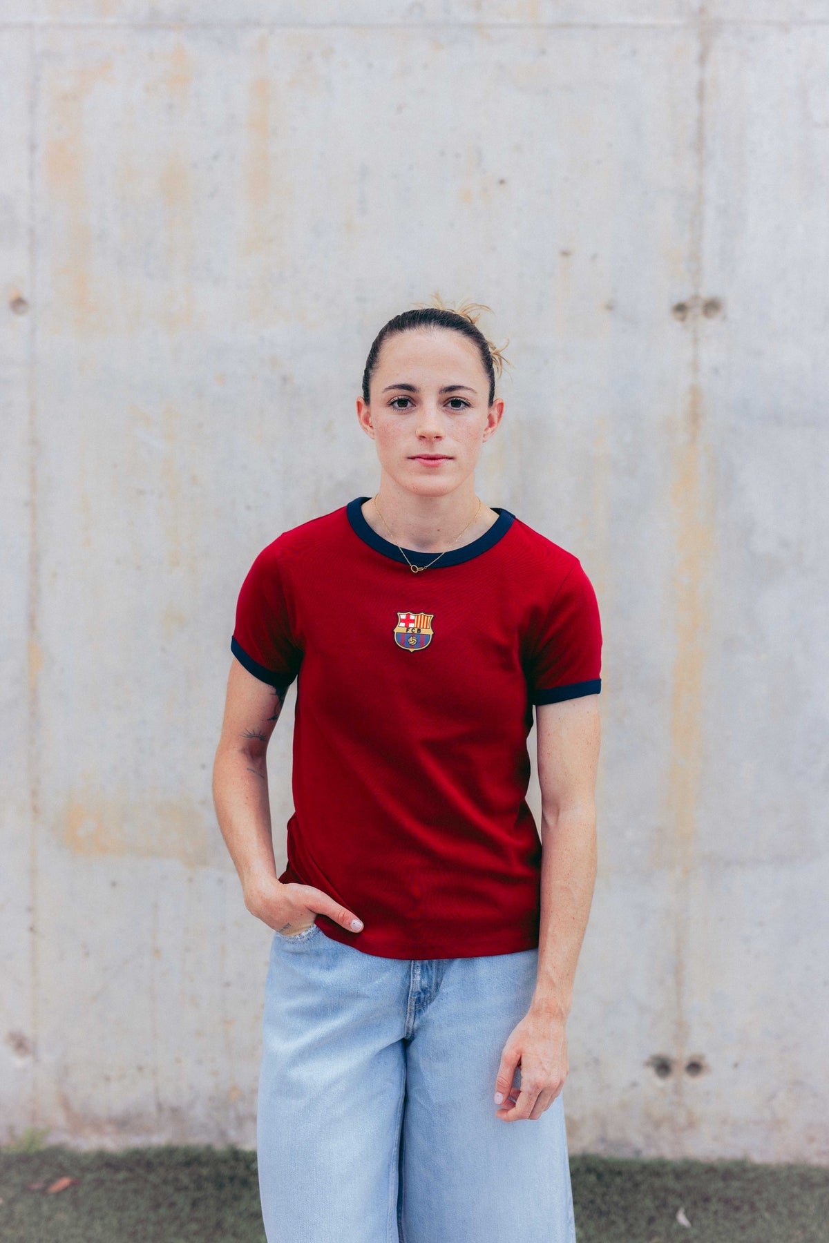 T-shirt red Barça - Woman