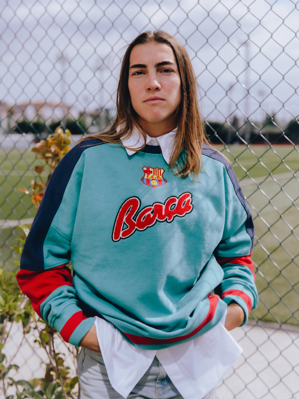 Sweat Retro 1899 Turquoise Barça