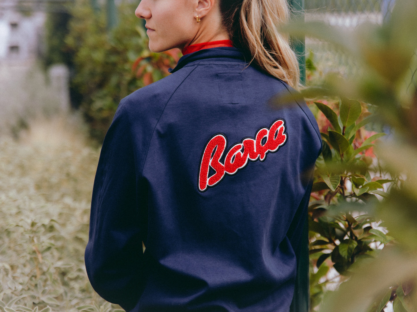 Light Jacket Retro 1899 Navy Fleece Barça